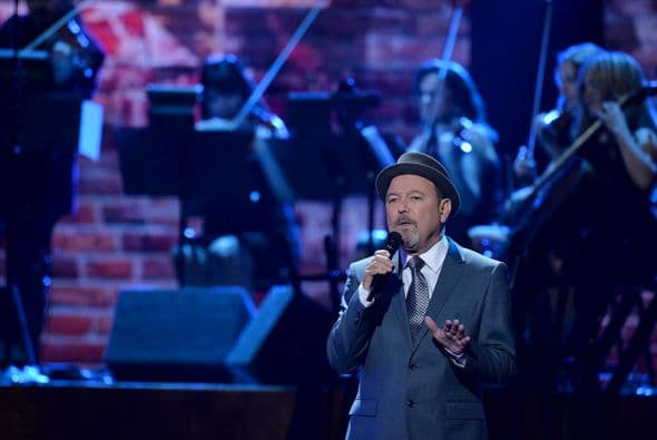 Rubén Blades cantó acompañado de Carlos Franzetti en la orquesta.