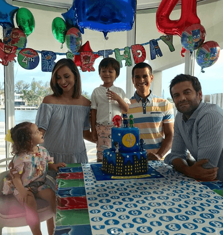 Su hijo mayor Bruce cumplió 4 años el pasado 12 de julio.
