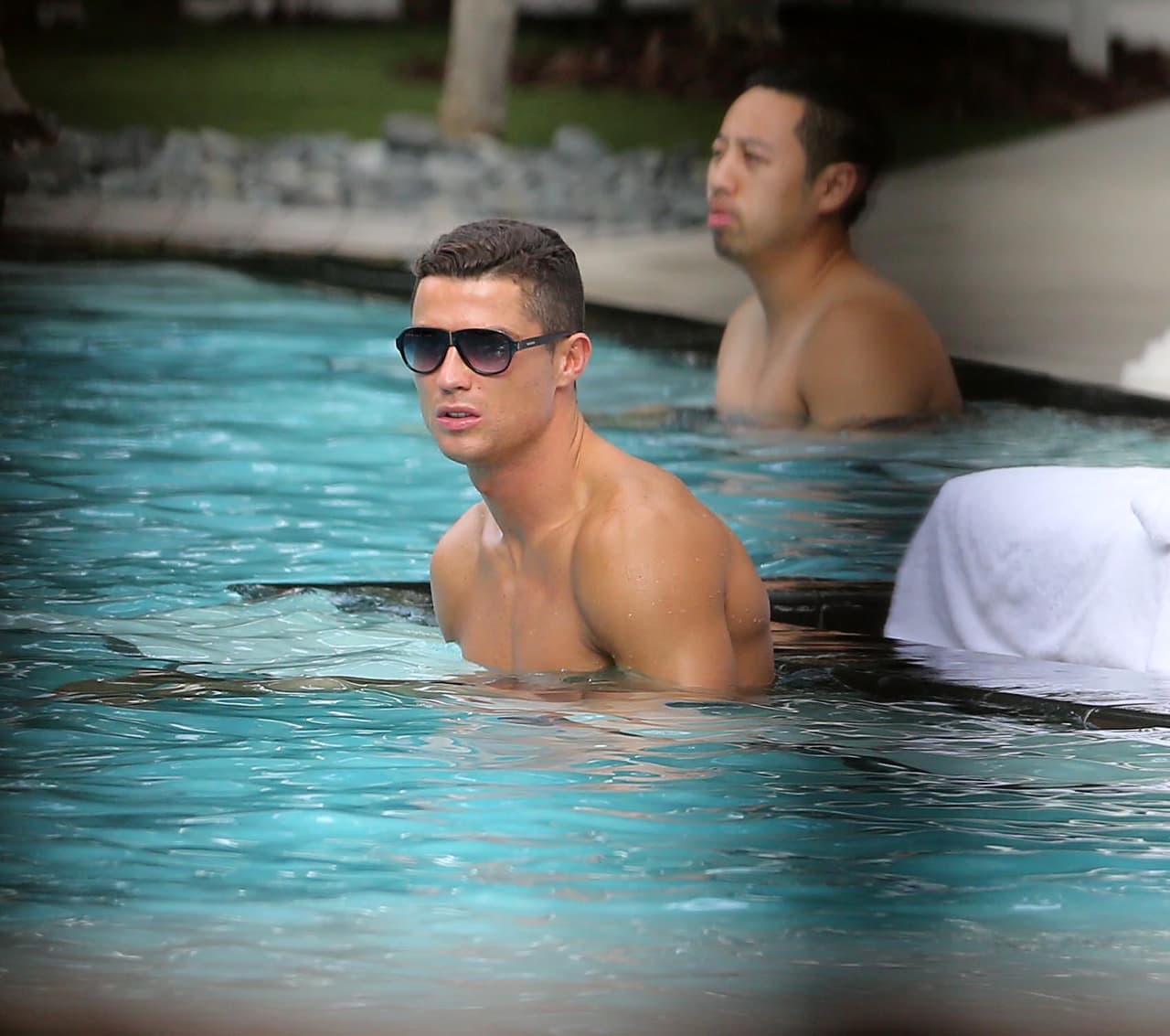 Cristiano Ronaldo se está divirtiendo mientras vacaciona en Miami.
