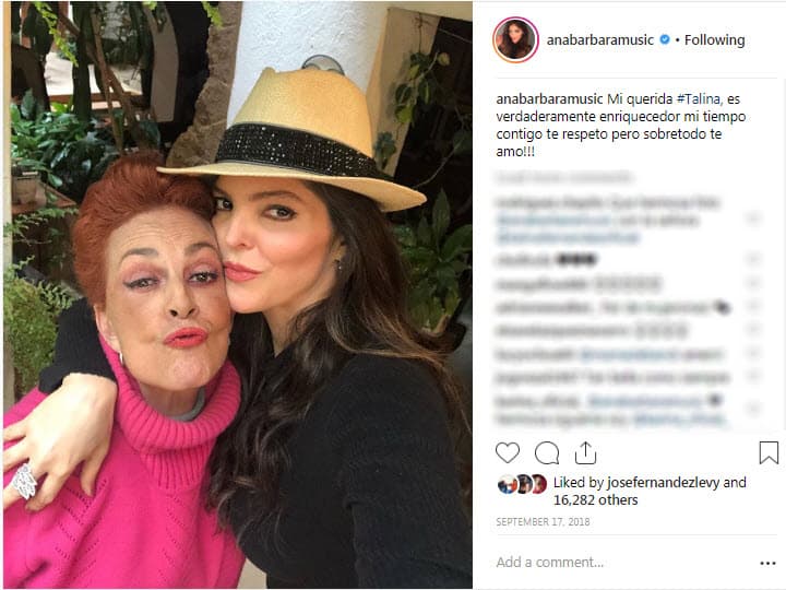 "(Ana Bárbara) es una mujer a la que yo no le tengo más que agradecimiento, cuando fue esposa de ‘Pirru’ y madrasta de mi nietos, se ocupó de ellos. Ella se levantaba para llevarlos al colegio. Yo no tengo cómo agradecerle su cariño y su estructura mental para llevar todo en orden.Yo le debo a ella todo el cariño y el respeto del mundo, ha sido una mujer extraordinaria", dijo la conductora en septiembre de 2018 para el programa 'Intrusos'.
<br>