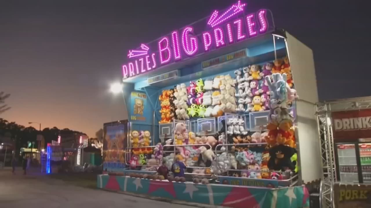 La feria tenía diferentes tipos de diversión para niños de todas las edades.