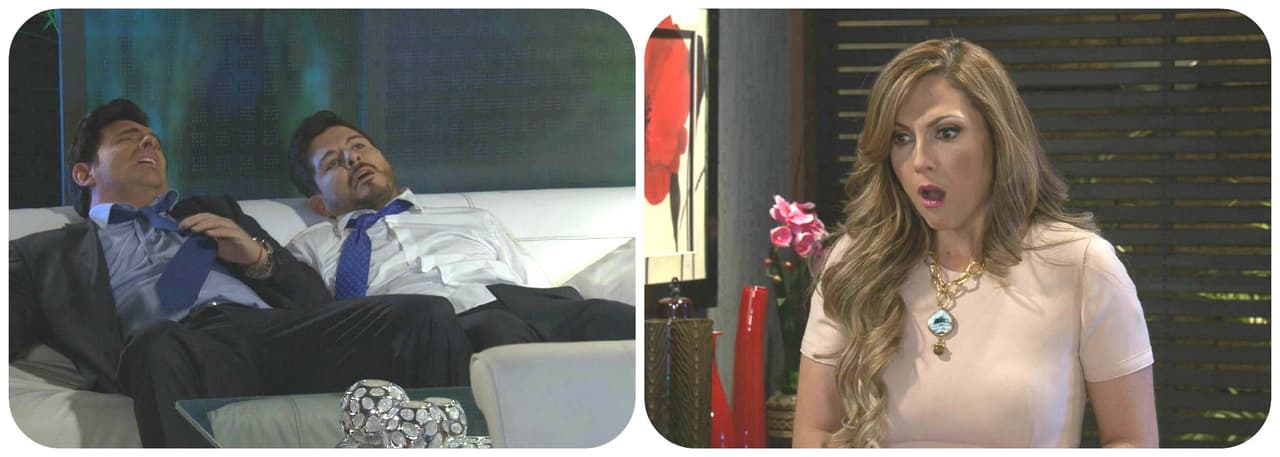 ¡Santiago no se quedó con las ganas de pegarle a Esteban al saber que es amigo de Estefany y su posible amante!