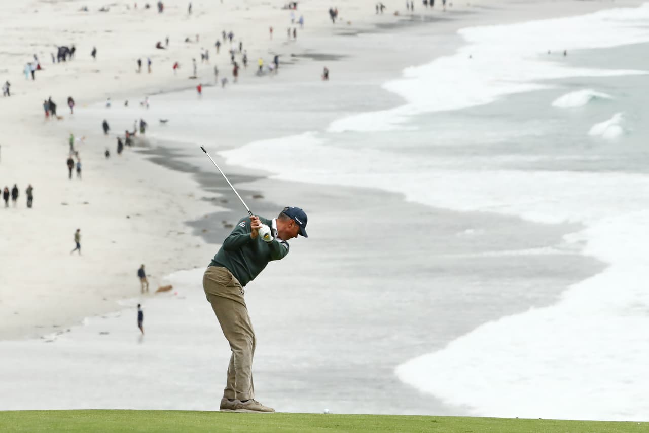 El campo de Pebble Beach en California ofrece postales espectaculares en el US Open de golf, el tercer torneo de 'Grand Slam' de la temporada de ese deporte.