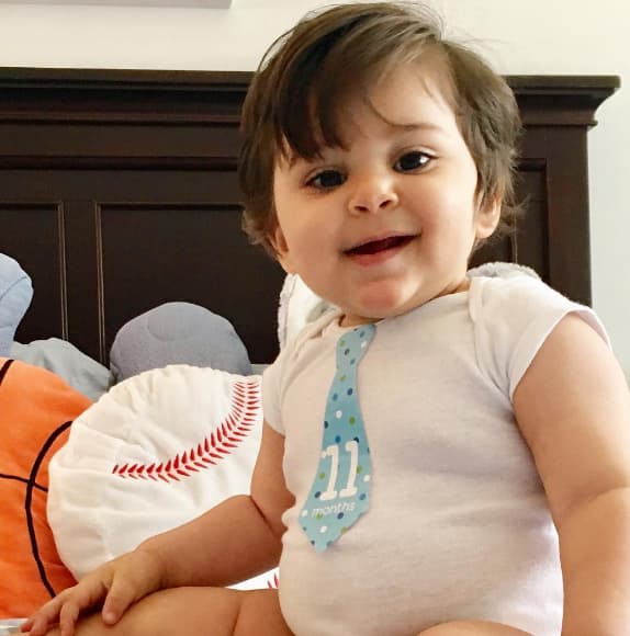 ¿Qué tal esos ojazos? Con esa carita celebraba sus 11 meses.