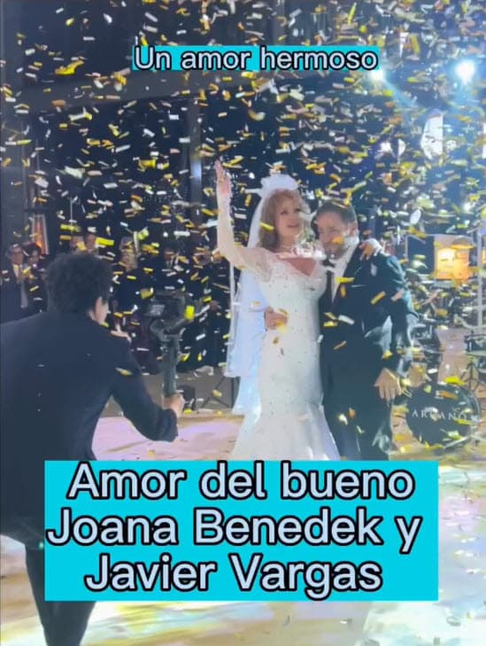 Cabe mencionar que este es el
<b>primer matrimonio de Joana Benedek</b>, la actriz llegó al altar a los 51 años.
<br>