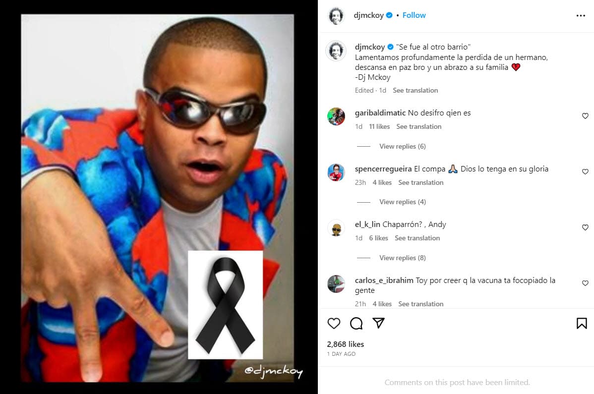 DJ Mckoy se despide de DJ Andy.