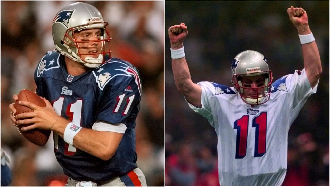 <b>#13 DREW BLEDSOE</b> | QB, New England Patriots – 1993
<br>Reconocido como el hombre al que reemplazó Tom Brady en Nueva Inglaterra, Bledsoe debería ser recordado como un gran pasador de los noventas. Lideró la NFL apenas en su segunda temporada con 4,555 yardas, y condujo a Nueva Inglaterra al Super Bowl XXXI. Tras el surgimiento de TB12, se marchó a Buffalo logrando 4,000 yardas un año y dijo adiós en Dallas previo a la era Tony Romo.