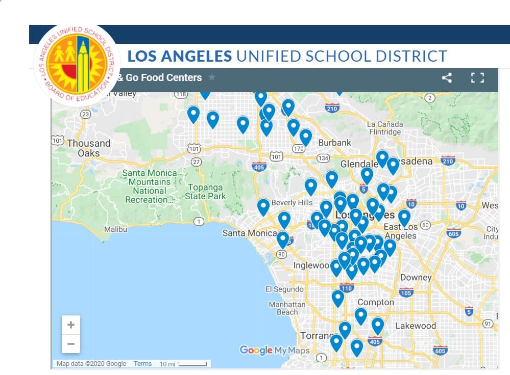 ¡Atención padres y estudiantes! El Distrito Escolar Unificado de Los Ángeles dispone del programa Grab & Go Food Centers, con 60 sitios donde pueden recoger comida para sus hijos. Encuentra uno cerca de tu casa en este mapa: 
<a href="https://t.co/fuUdvlCVar?amp=1" target="_blank">achieve.lausd.net/resources</a> 
<a href="https://twitter.com/hashtag/COVID19?src=hashtag_click">#COVID19</a>