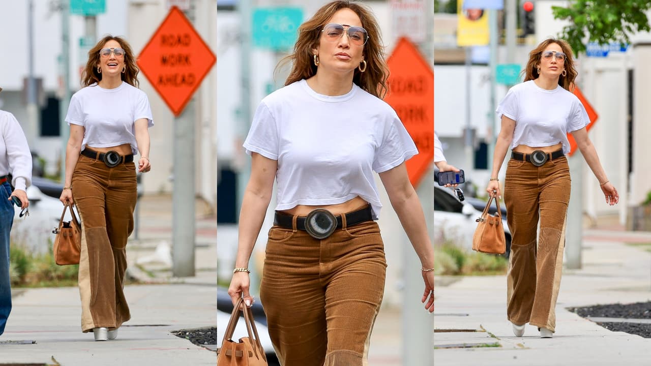 JLo se fue de compras otra vez, pero en esta ocasión optó por un look vintage.
