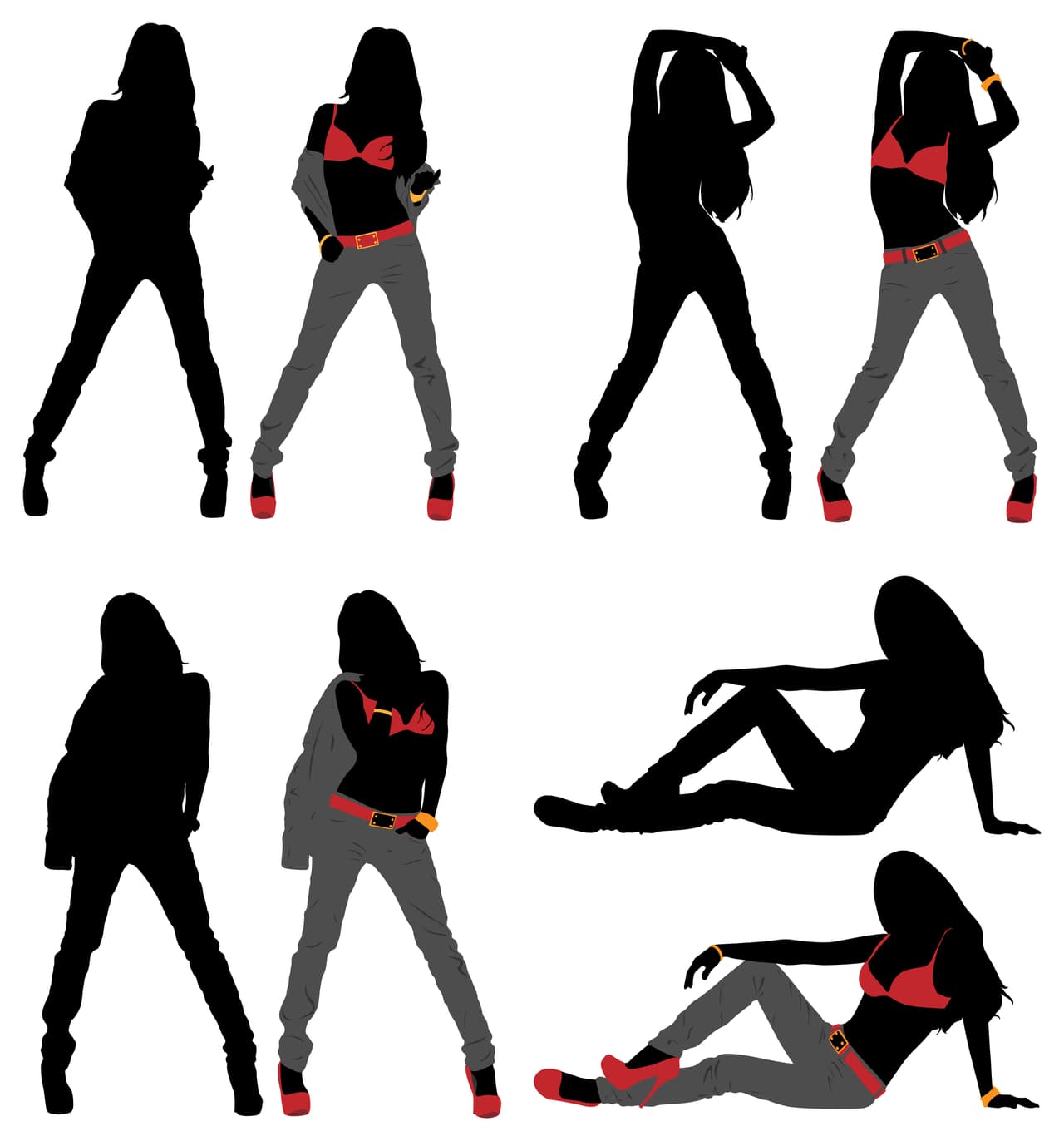 Ilustración mujer sexy