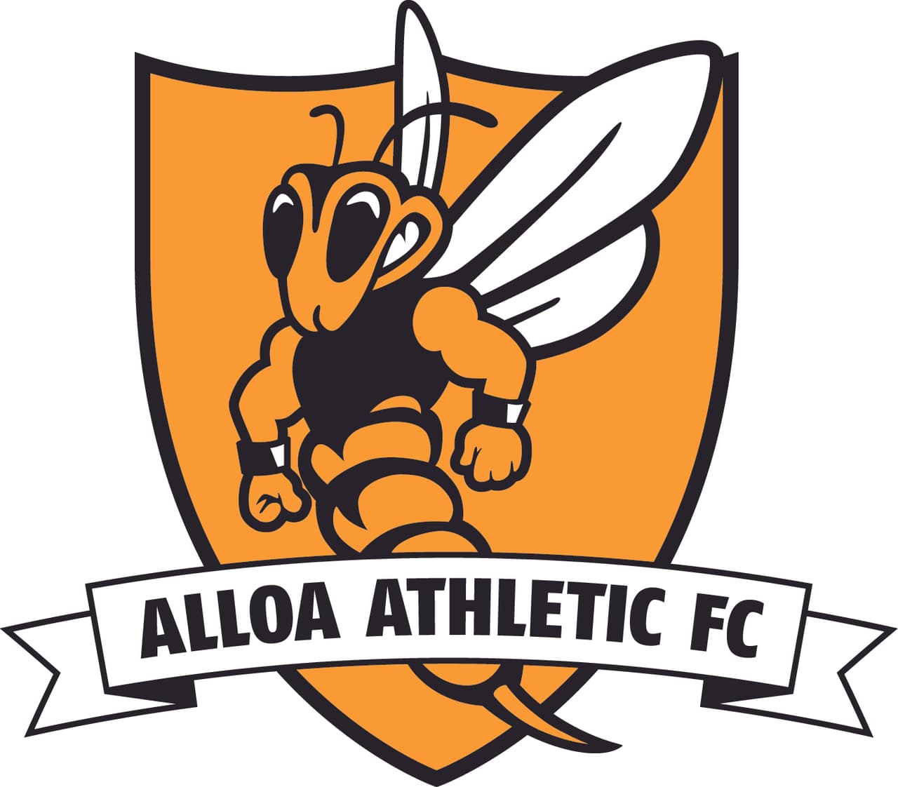 <b>Alloa Athletic F.C. (Escocia) - </b>su sencillez se rompe con la abeja superpoderosa y musculosa que se roba el show en el centro del escudo.