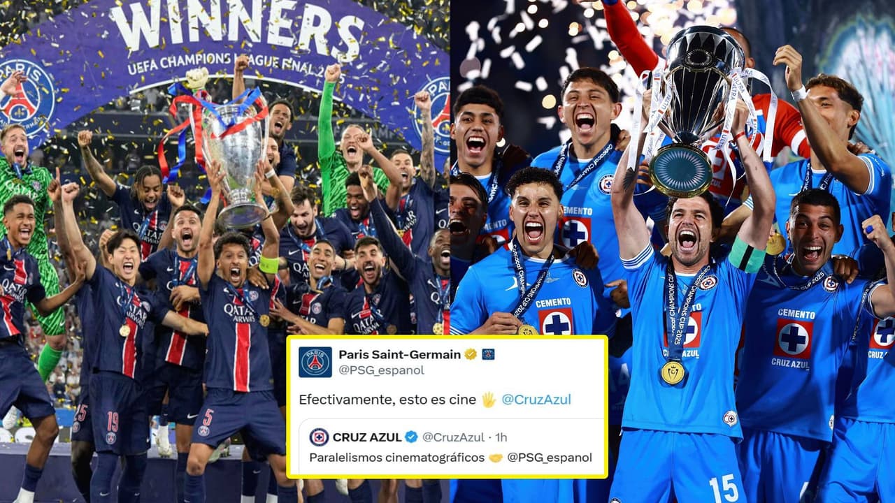 Cruz Azul y PSG intercambian mensajes en redes sociales tras el título de Concacaf