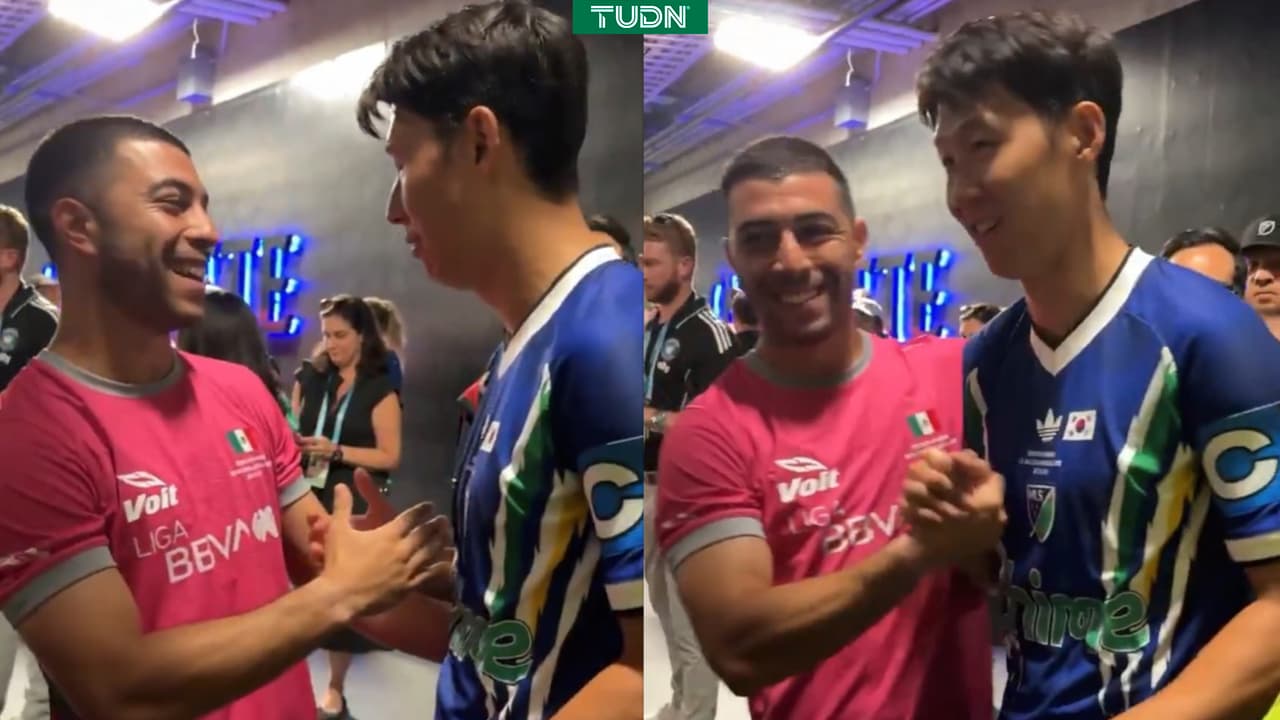 Así fue el alegre reencuentro entre Erik Lira y Heung-min Son en el All-Star Game