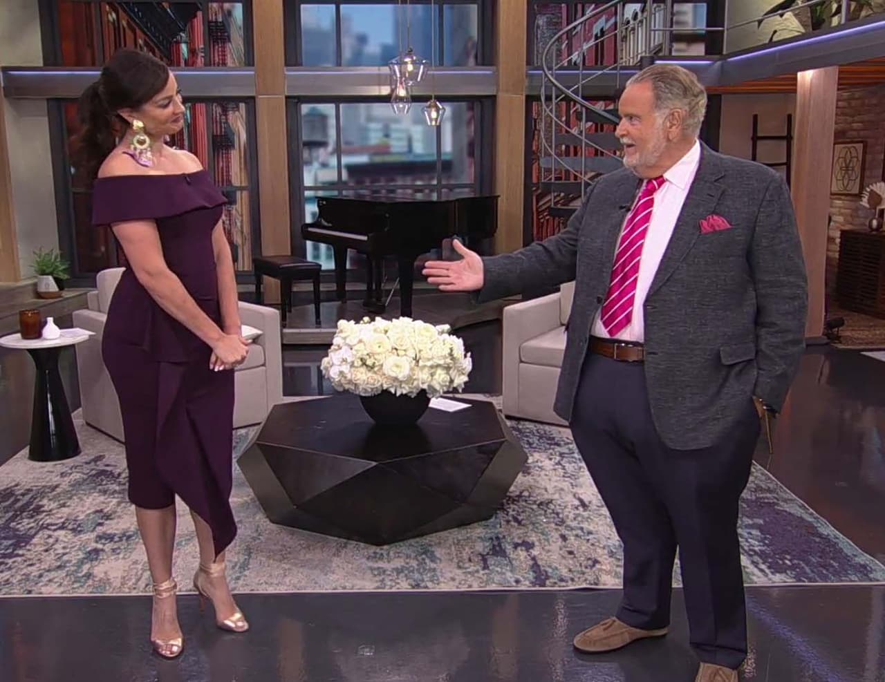 El 17 de agosto, la boricua escogió el color
<b>morado</b> para cerrar con broche de oro su paso, por ahora, en la conducción de El Gordo y La Flaca.