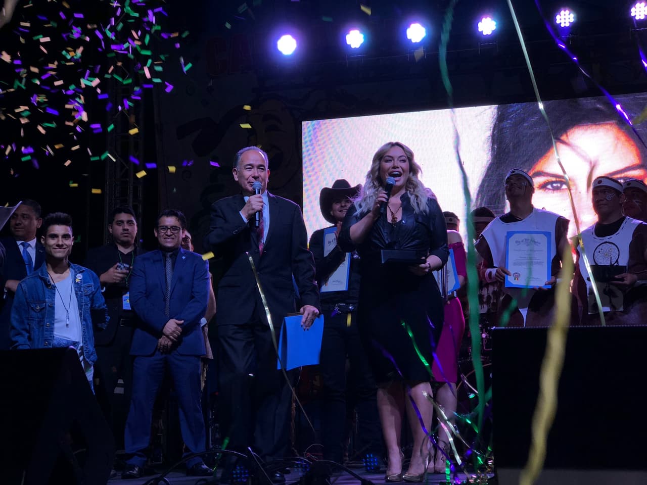 La hija de
<b>Jenni Rivera</b> se veía muy feliz y orgullosa por su nombramiento.