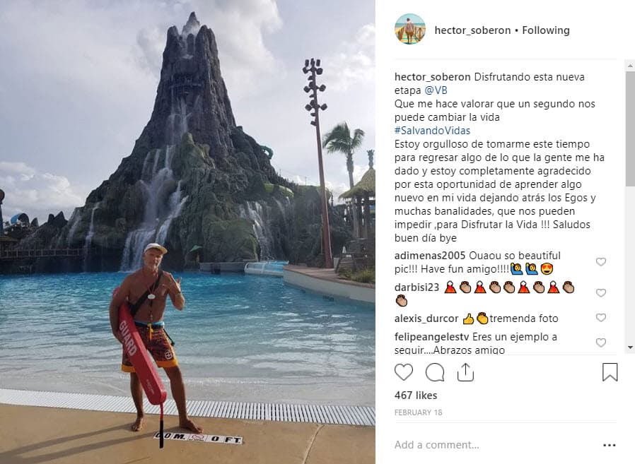 "Disfrutando esta nueva etapa @VB que me hace valorar que un segundo nos puede cambiar la vida", dijo como parte de leyenda de la fotografía.
<br>