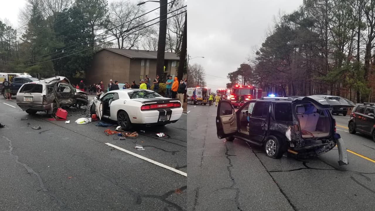 12 heridos en choque múltiple: conductor presuntamente ebrio chocó con al menos 8 carros