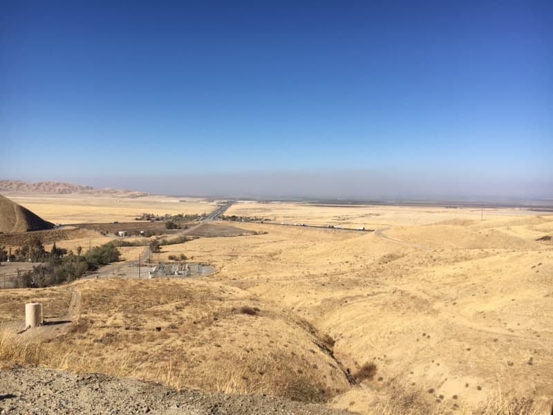 Cortina de humo vista desde la Subestación Grapevine