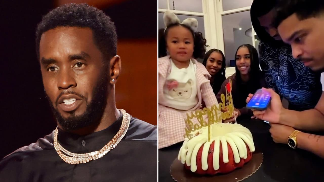 Hijos de ‘Diddy’ hablan con su padre hasta la cárcel para felicitarlo por sus 55 años: video