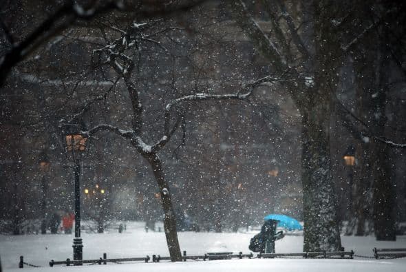 La nieve que deja la tormenta invernal "Pax" en la costa este de Estados Unidos ha causado al menos una decena de muertes, principalmente por accidentes de tráfico, y provocado la cancelación de más de 5.000 vuelos. Washington, está paralizada casi por completo, con acumulaciones de entre 20 y 30 centímetros, lo que ha causado el cierre de las oficinas federales y escuelas; los dos aeropuertos de la ciudad permanecen hoy cerrados. Filadelfia y Nueva York, donde se ha declarado el estado de emergencia, esperan acumular entre 30 y 40 centímetros de nieve y también se espera que las fuertes rachas de viento alcancen 80 kms. por hora. Las autopistas y carreteras en Carolina del Norte sufren desde últimas horas de la tarde del miércoles enormes atascos, en gran medida provocados porque muchos conductores decidieron abandonar sus vehículos en la calzada ante la imposibilidad de seguir su camino debido a las placas de hielo y las acumulaciones de nieve. En Atlanta cerca de 250.000 hogares se mantienen sin suministro eléctrico. Las mayores acumulaciones de nieve ocurrirán entre hoy y mañana a lo largo del corredor de la Interestatal 95, que recorre el nordeste del país, incluyendo las áreas metropolitanas de Washington, Baltimore (Maryland), Nueva York y el interior de Nueva Inglaterra.