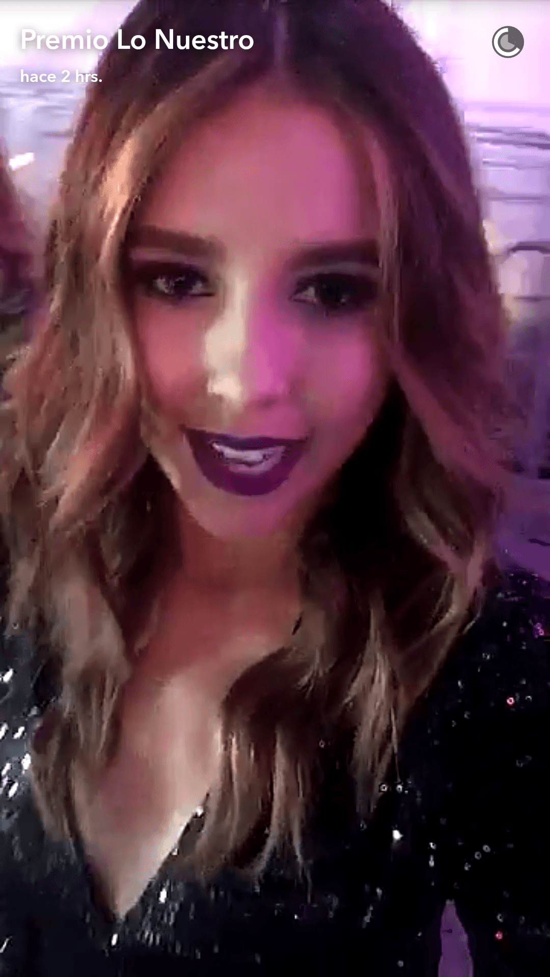 Paulina Goto se apropió del Snapchat para enviar un saludito a Luis Coronel.