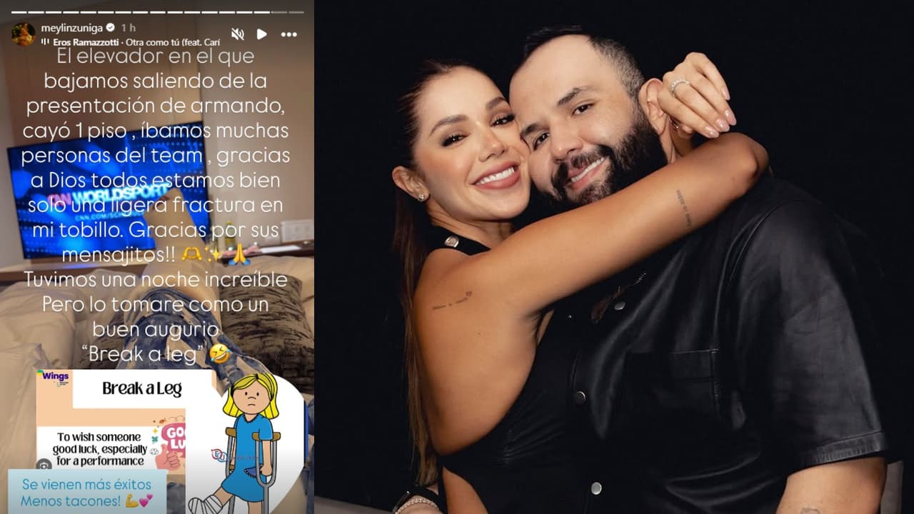 Meylin Zúñiga, novia de Carín León, habló del accidente.