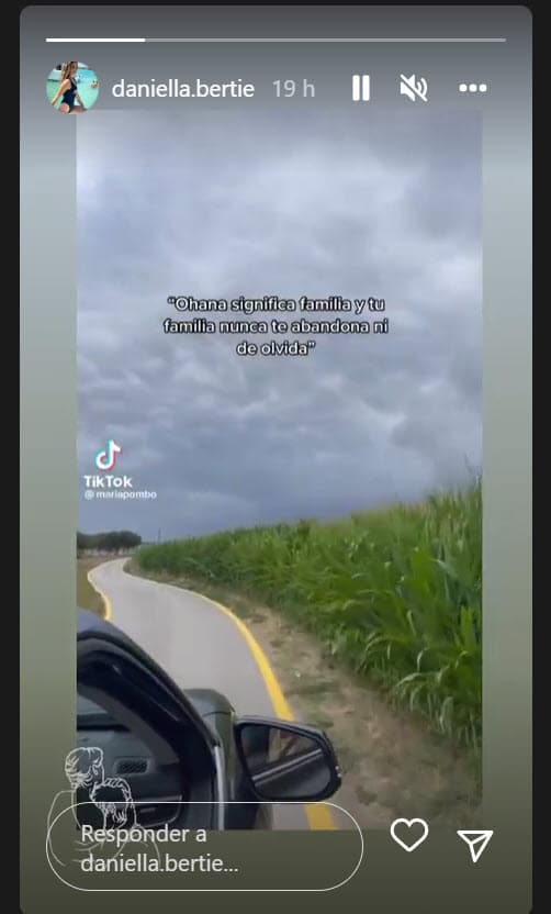 En Instagram también compartió este mensaje: "'Ohana' significa familia y
<b> tu familia nunca te abandona ni te olvida</b>". 
<br>