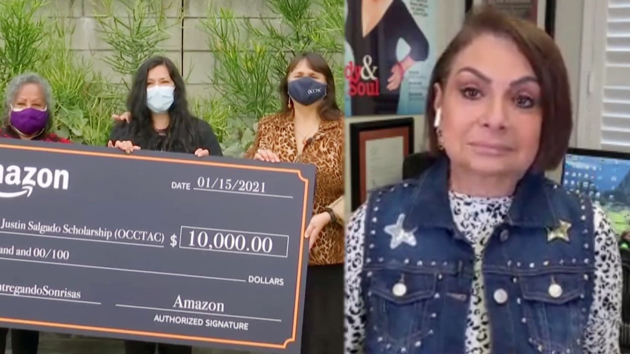 Otra de ellas: después de escuchar la historia de
<a href="https://www.univision.com/shows/despierta-america/una-historia-que-nos-ha-hecho-llorar-mac-al-lograr-cumplir-el-anhelo-de-una-madre-en-honor-del-hijo-que-perdio-video">cómo una madre latina perdió su hijo</a> y este hecho la impulsó a ayudar a otros jóvenes, María Antonieta Collins decidió sorprenderla.