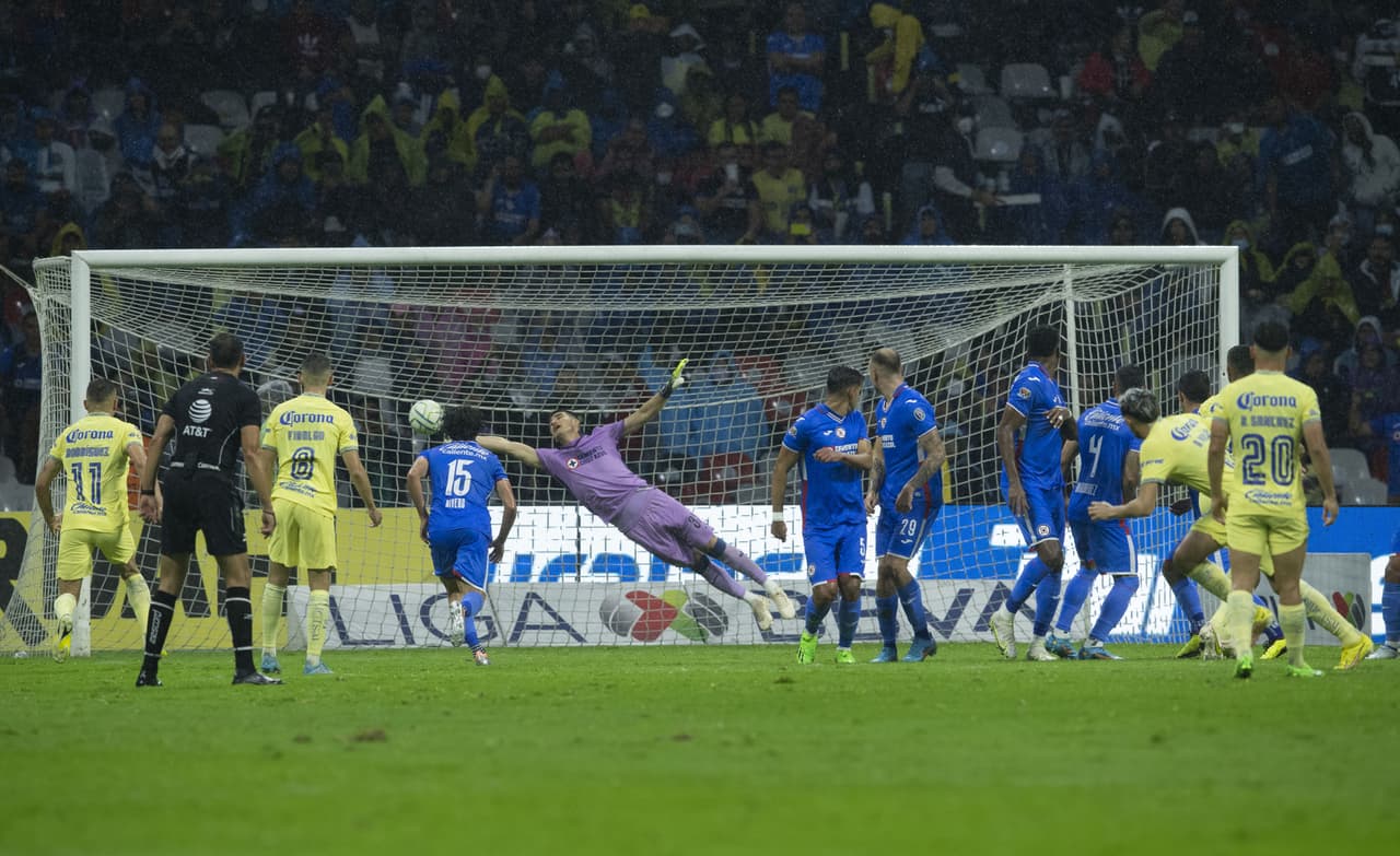 Las Águilas del 'Tano' Ortíz se dieron un festín en la cancha del Estadio Azteca luego de golear 7-0, con siete anotadores diferentes, a un Cruz Azul que está muy cerca del abismo y con un DT que tiene las horas contadas.