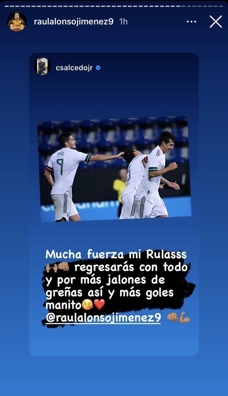 La operación del mexicano fue todo un éxito y agradeció todos los mensajes de apoyo que tuvo en su cuenta de Instagram.