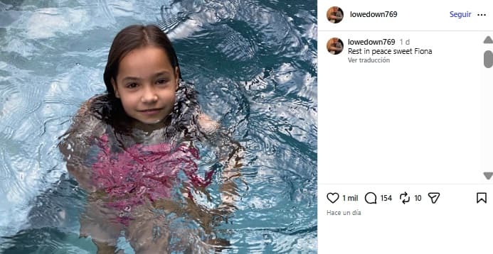 Charles Lowe, abuelo de Fiona, le dedicó un homenaje tras su muerte.