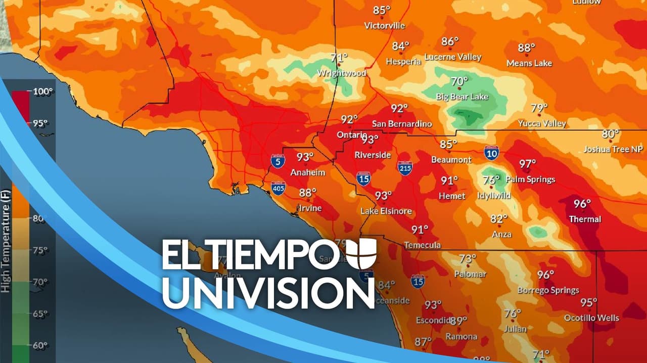 Altas temperaturas de verano y peligro de incendios para el sur de California en pleno otoño