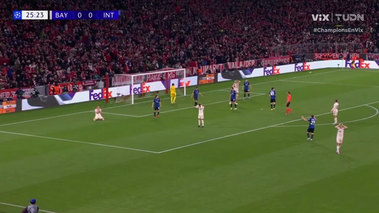 ¡'Oso' de Kane! El Inter se salva del primer gol del Bayern
