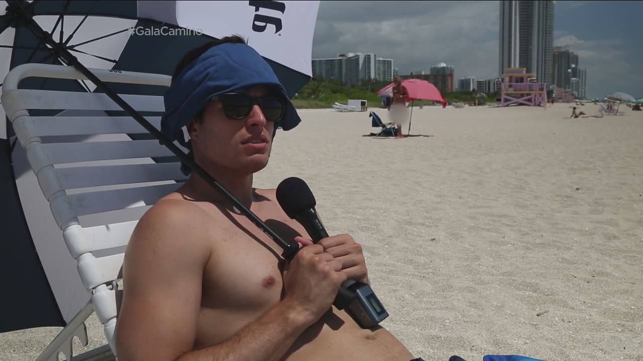 Lástima que Danilo no se animó a quitarse el traje de baño.