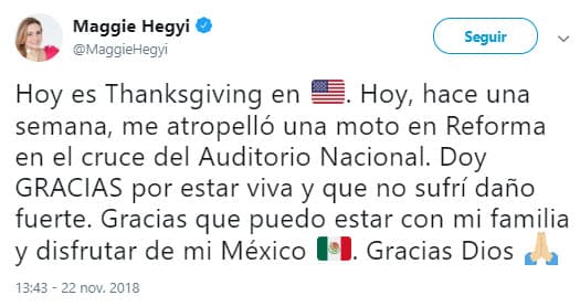 Por medio de un mensaje, la colaboradora de Animal Planet agradeció por estar viva.