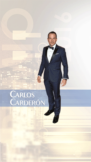 Carlitos Calderon, con la sonrisa y carisma que lo caracteriza.