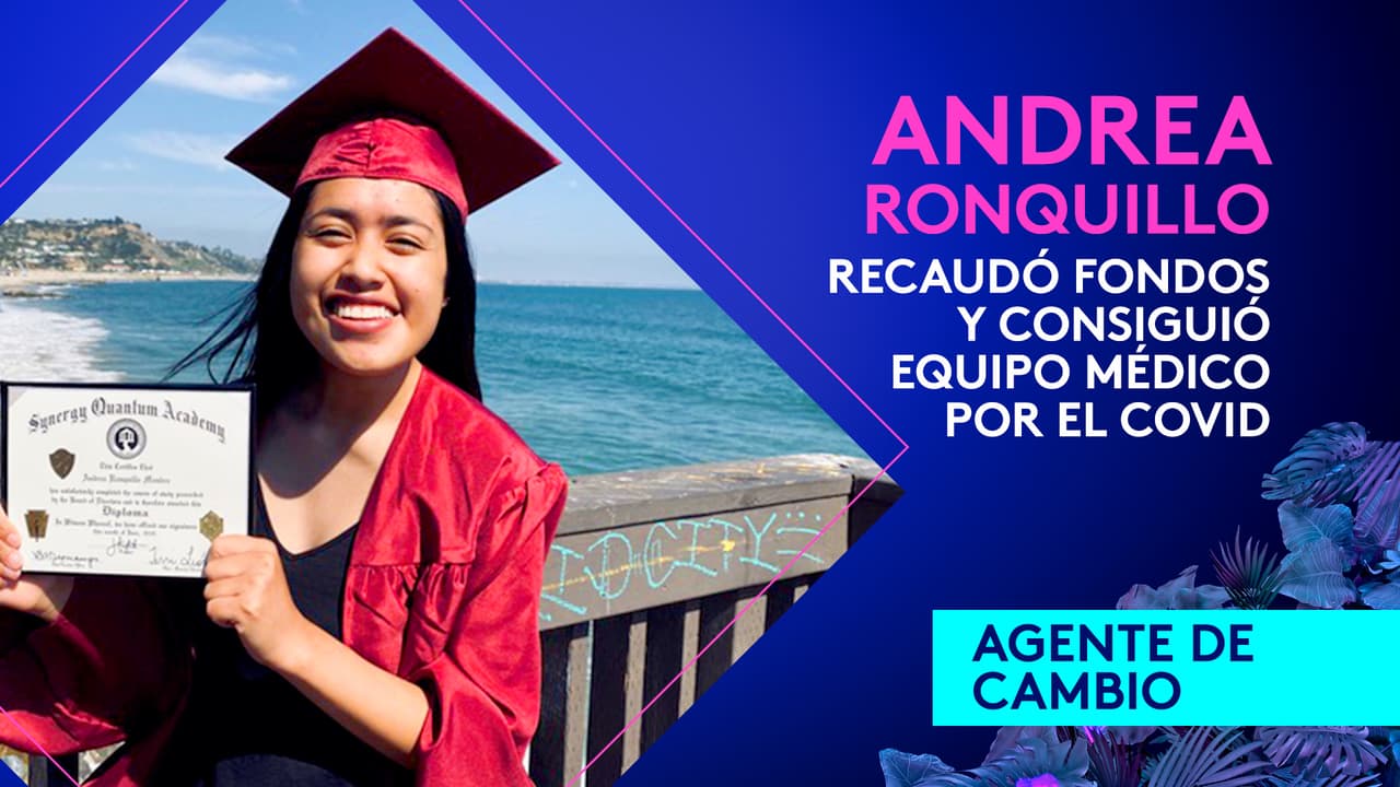 Andrea Ronquillo se llevó un galardón por ser una 'Agente de cambio'. Ella recaudó fondos y consiguió equipo médico para combatir el covid-19.