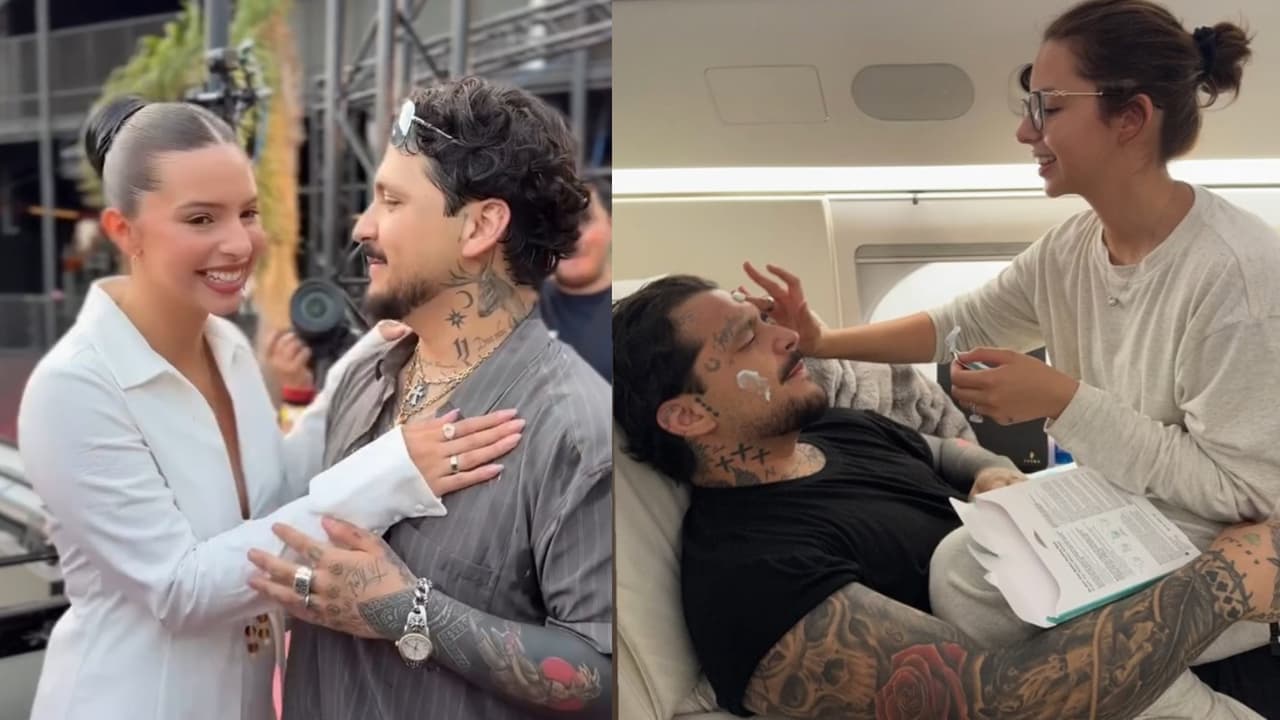 Ángela Aguilar y Nodal presumen momento íntimo de cuidados en pareja