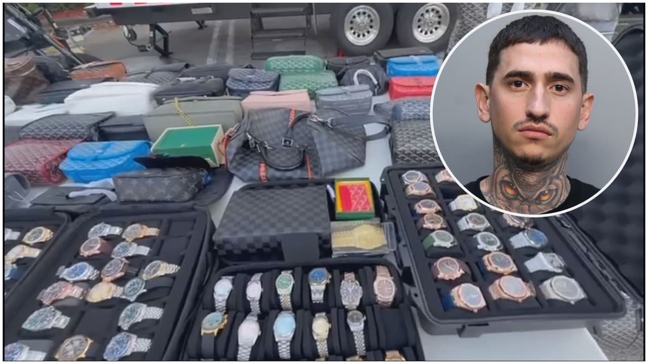 Arrestan a hombre acusado de vender mercancía de lujo falsificada en el Dolphin Mall