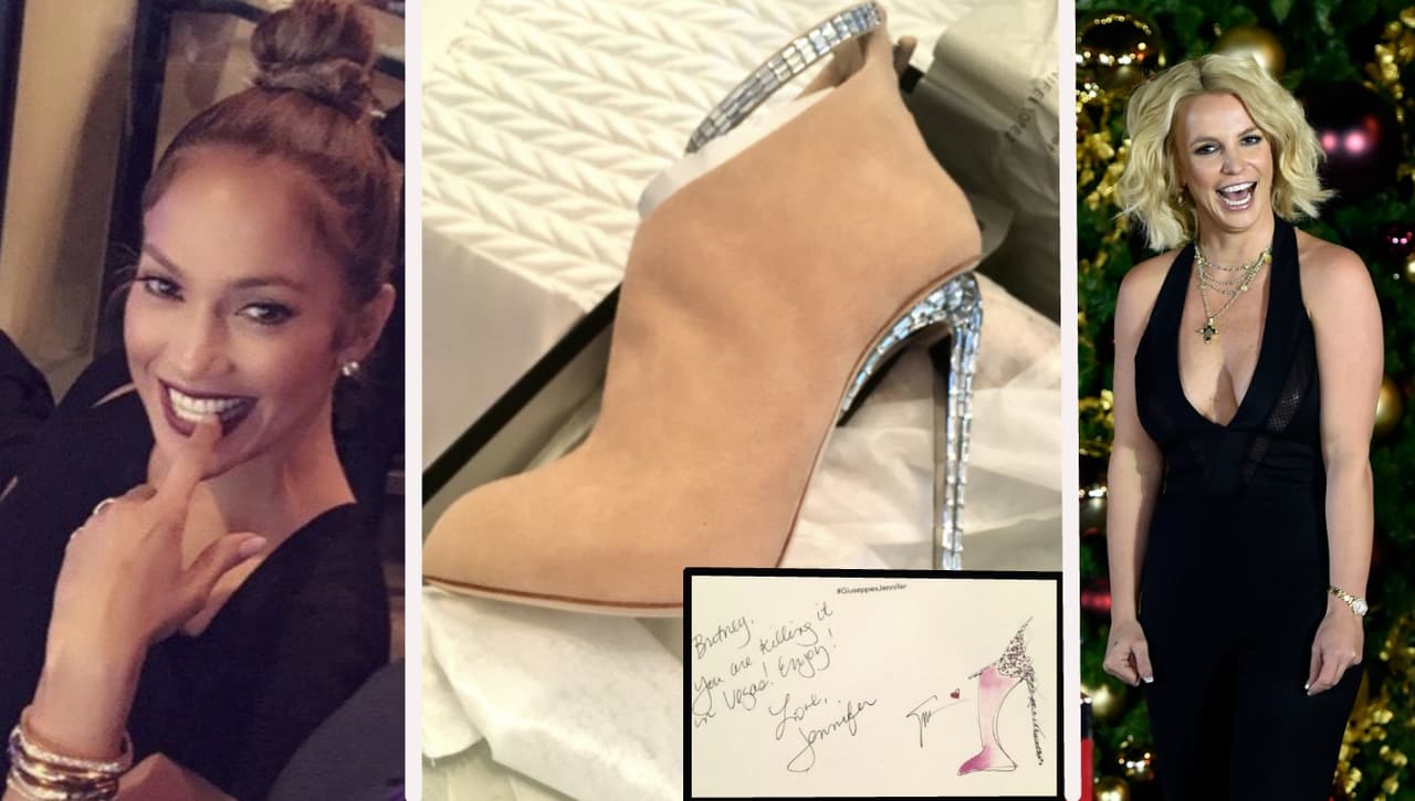 JLo le regala sus fabulosas botas a Britney Spears... ¿sabes cuánto cuestan?
