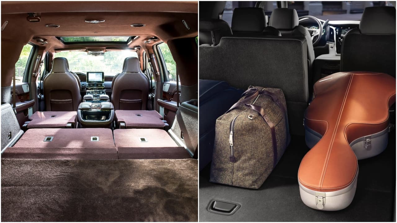 <h3 class="cms-h3-H3">Área de carga.</h3>
<br>
<br>El área de carga en ambos modelos es enorme y utilizable. 94.2 pies cúbicos en la Escalade y 103.4 en la Navigator.
<br>
<br>
<b>Empate.</b>
<br>
<br>Imagen: Lincoln izquierda, Cadillac derecha.