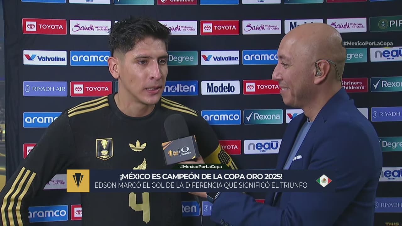 Edson Álvarez reacciona así tras el título de la Copa Oro