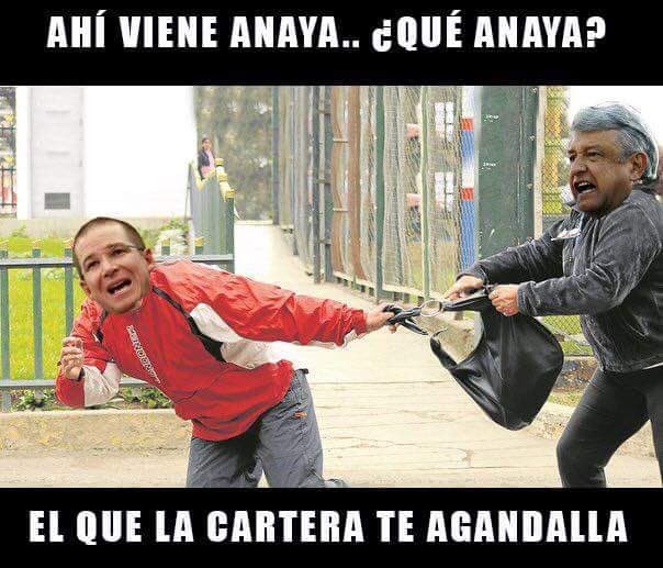 Otro de los momentos cumbres del segundo debate fue cuando López Obrador se guardó la cartera ante un acercamiento con su rival Ricardo Anaya. "Me voy a guardar la cartera porque se está acercando mucho", dijo.
