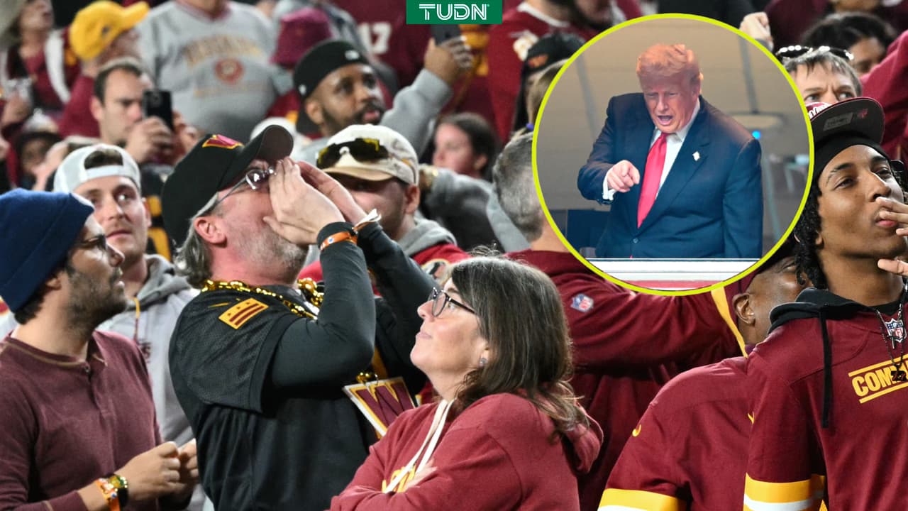 Donald Trump es abucheado en el partido Washington Commanders vs Detroit Lions
