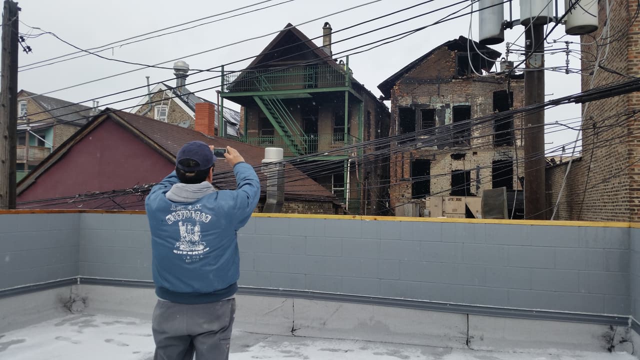 Así es como luce la parte posterior del restaurante.
