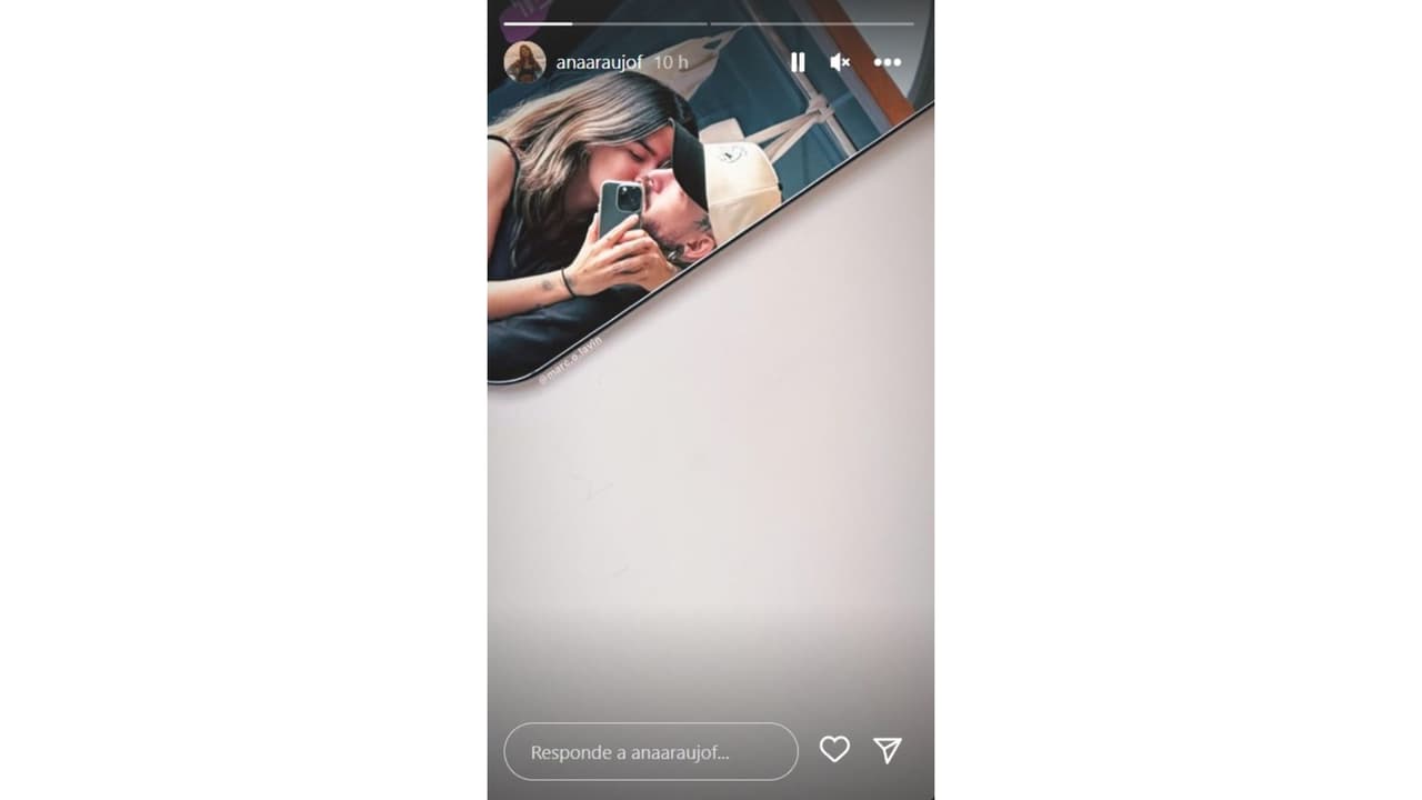 Ana Araujo publicó esta fotografía en sus historias de Instagram.