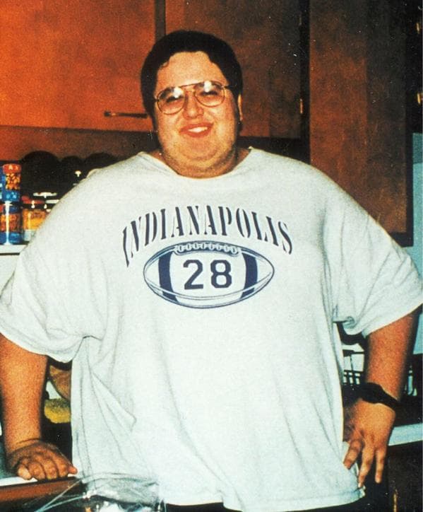 Así se veía antes de perder peso.