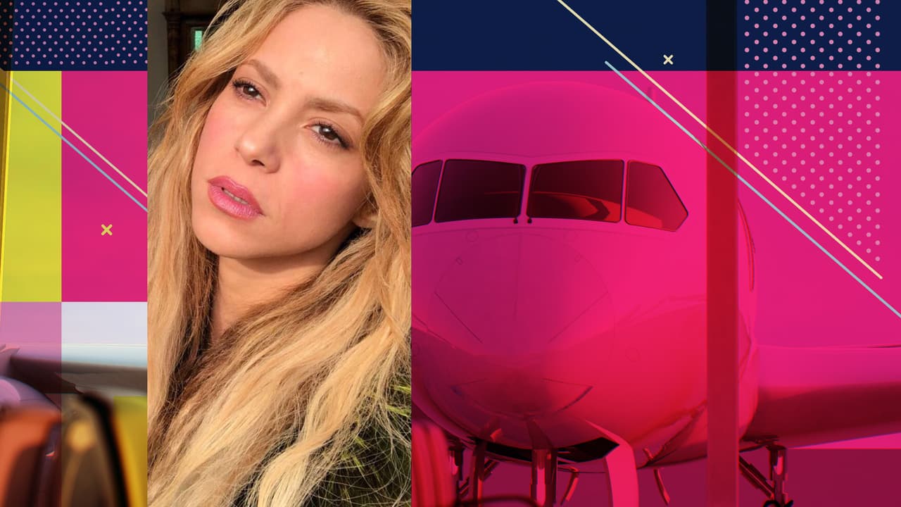 Tremendo susto se llevó Shakira por problemas con su avión