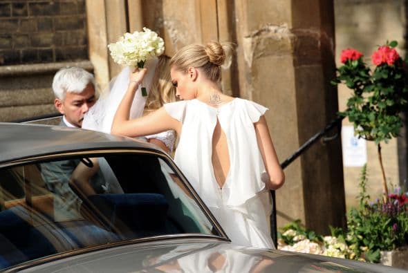 Esta boda llena de 'glamour' no podía ser manos, pues tenía como protagonistas dos 'top models'