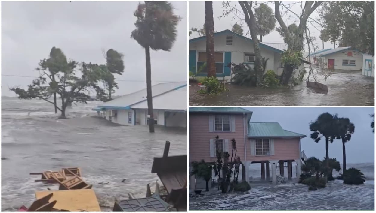 Fuertes vientos de Idalia ocasionaron marejada ciclónica que inundó las costas y arrasó viviendas en Florida